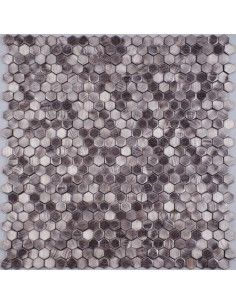 Aluminium 3D Hexagon Rose Gold мозаика из алюминия "Философия Мозаики"