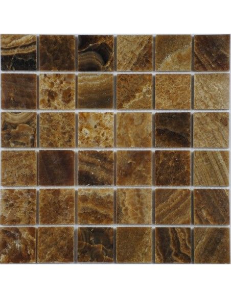 Honey Onyx 48-8P мозаика из оникса "Философия Мозаики"