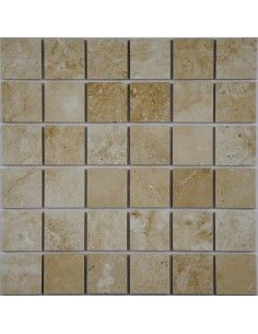 Light Travertine 48-4P мозаика из травертина "Философия Мозаики"