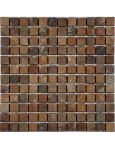 Slate Red 23 мозаика из сланца "Философия Мозаики"