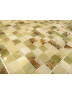 Карамель / Ледо Onice Jade Verde POL 23x23x7 мм мозаика из оникса 2