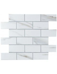 Bonaparte Mosaic Brick Calacatta Gold мозаика керамическая