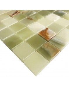 Starmosaic Wild Stone GREEN ONYX 20x20 мм мозаика из оникса 2