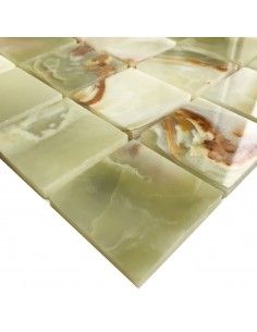 Starmosaic Wild Stone GREEN ONYX 48x48 мм мозаика из оникса 2