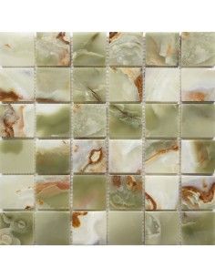 Starmosaic Wild Stone GREEN ONYX 48x48 мм мозаика из оникса