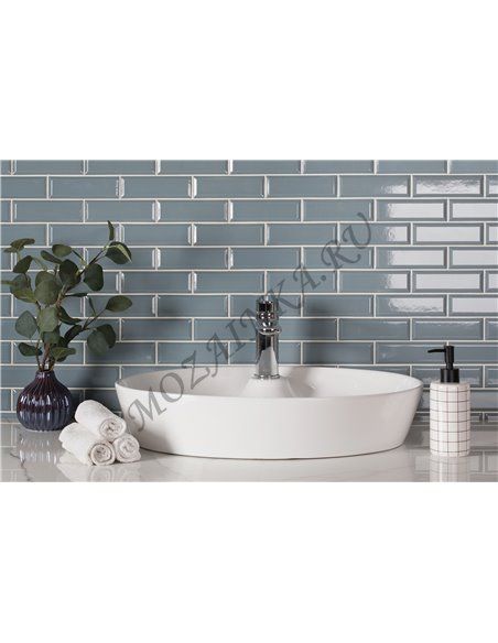 Homework Metro Bluish-Grey Glossy 45х145 мм мозаика керамическая