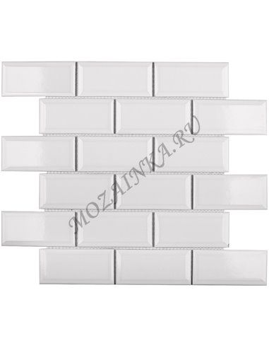 Homework Metro White Glossy 45х95 мм мозаика керамическая Starmosaic