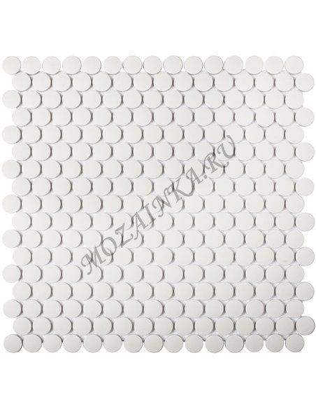 Homework Penny Round White Antislip мозаика керамическая Starmosaic