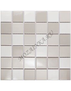 Homework Grey Mix Glossy 48x48 мм мозаика керамическая Starmosaic