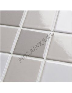 Homework Grey Mix Glossy 48x48 мм мозаика керамическая Starmosaic 2