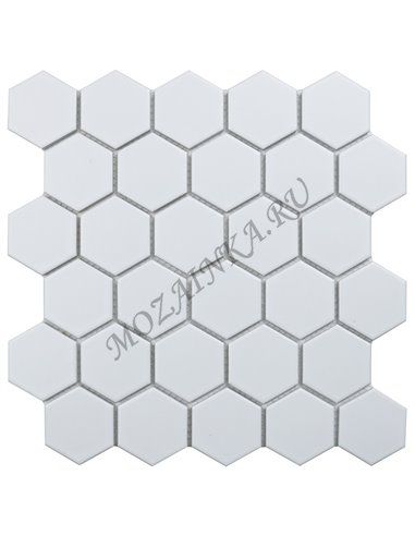 Homework Hexagon small White Matt мозаика керамическая Starmosaic