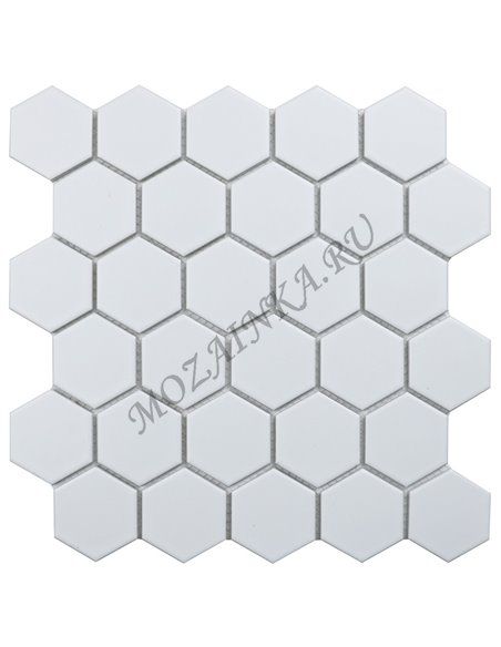 Homework Hexagon small White Matt мозаика керамическая Starmosaic