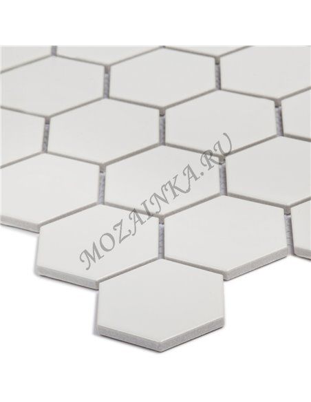 Homework Hexagon small White Matt мозаика керамическая