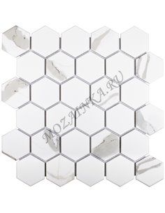 Homework Hexagon Small Carrara Matt мозаика керамическая Starmosaic