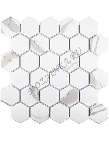 Homework Hexagon Small Carrara Matt мозаика керамическая Starmosaic