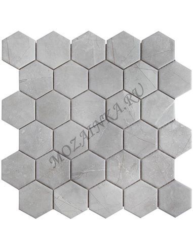 Homework Hexagon Small Marble Grey Matt мозаика керамическая Starmosaic