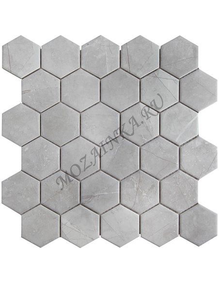 Homework Hexagon Small Marble Grey Matt мозаика керамическая Starmosaic