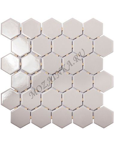 Homework Hexagon Small Grey Glossy мозаика керамическая Starmosaic