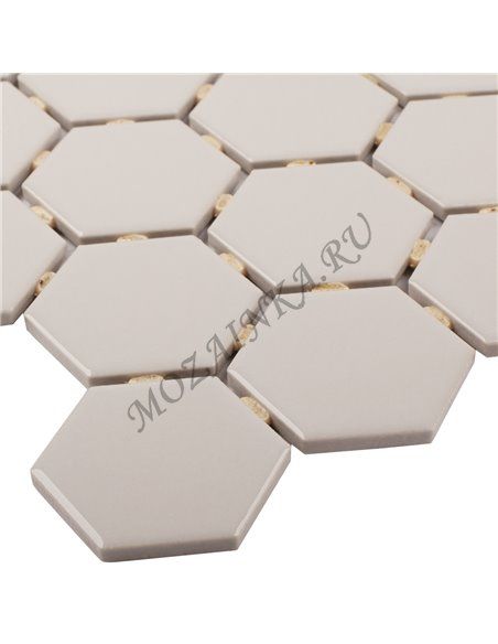 Homework Hexagon Small Grey Glossy мозаика керамическая