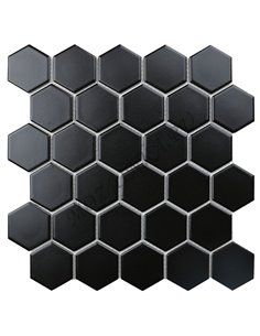 Homework Hexagon Small Black Matt мозаика керамическая Starmosaic