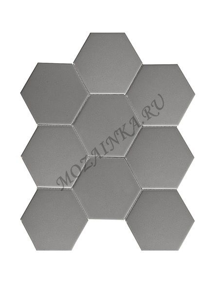 Homework Hexagon Big Grey Matt мозаика керамическая Starmosaic