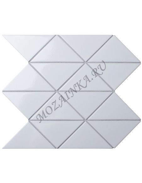 Homework Triangolo White Zip Glossy мозаика керамическая Starmosaic