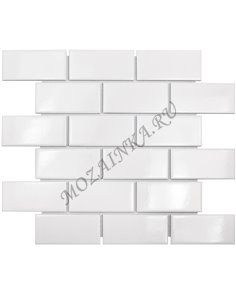 Homework Brick White Glossy мозаика керамическая Starmosaic