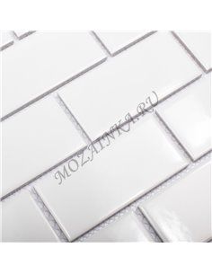 Homework Brick White Glossy мозаика керамическая Starmosaic 2