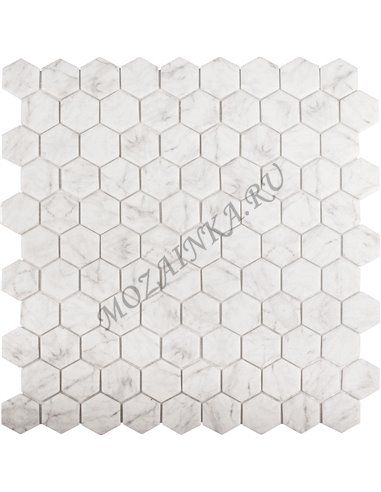 Hexagon MARBLES 4300 мозаика стеклянная Vidrepur