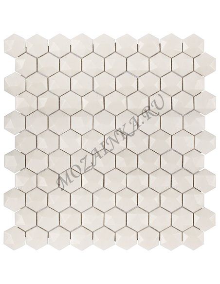 Hexagon MATT 904D WHITE мозаика стеклянная Vidrepur