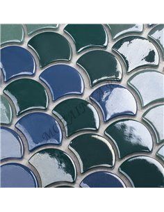 Soul GREEN MIX мозаика стеклянная Vidrepur 2