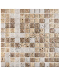 Stones MIX EDNA TRAVERTINO BLEND мозаика стеклянная Vidrepur