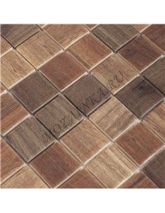 Wood DARK BLEND мозаика стеклянная Vidrepur 2