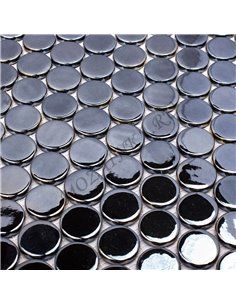 Circle 6005 Black BR мозаика стеклянная Vidrepur 2