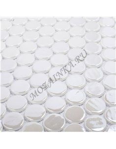 Circle 6000 White BR мозаика стеклянная Vidrepur 2