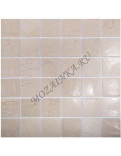 Wild Stone CREMA MARFIL POLISHED 48x48 мм каменная мозаика Starmosaic