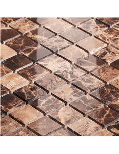 Wild Stone DARK EMPERADOR POLISHED 20х20 мм каменная мозаика Starmosaic 2