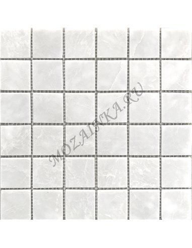 Wild Stone WHITE POLISHED 48х48 мм каменная мозаика Starmosaic