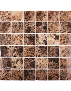 Wild Stone DARK EMPERADOR POLISHED 48х48 мм каменная мозаика Starmosaic