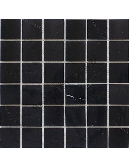 Wild Stone BLACK POLISHED 48х48 мм каменная мозаика Starmosaic