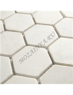 Wild Stone HEXAGON VMw TUMBLED 64x74 мм каменная мозаика Starmosaic 2