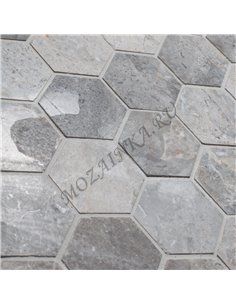 Wild Stone HEXAGON VLgP 64х74 мм каменная мозаика Starmosaic 2
