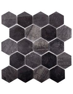 Wild Stone HEXAGON VBsP 64х74 мм каменная мозаика Starmosaic