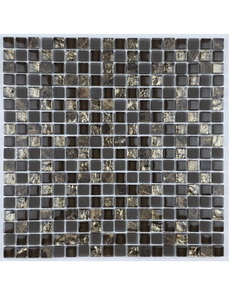 Cube Emperador мозаика из камня и стекла "Философия Мозаики"