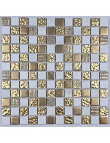 Krit 26 каменная мозаика покрытая золотом "Философия Мозаики"