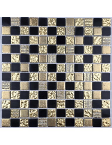 Krit 27 каменная мозаика покрытая золотом "Философия Мозаики"