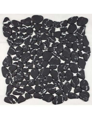 River Stone Black мозаика стеклянная под гальку "Философия Мозаики"