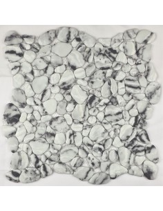 River Stone Anthracite мозаика стеклянная под гальку "Философия Мозаики"