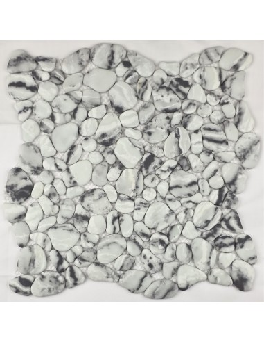 River Stone Anthracite мозаика стеклянная под гальку "Философия Мозаики"