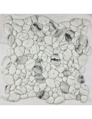 River Stone White мозаика стеклянная под гальку "Философия Мозаики"